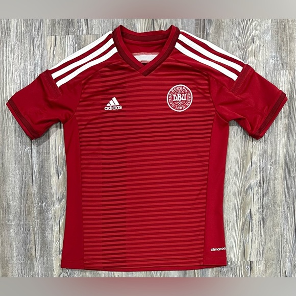 adidas Other - 2014 Adidas Denmark National Football Soccer Home Jersey Youth Size M